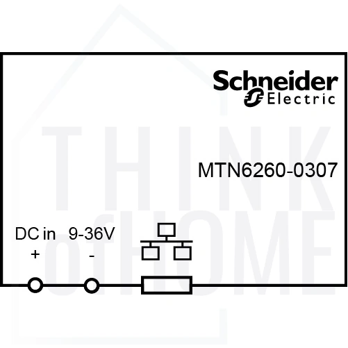 Blok CAD schemat podłączeń MTN6260-0307