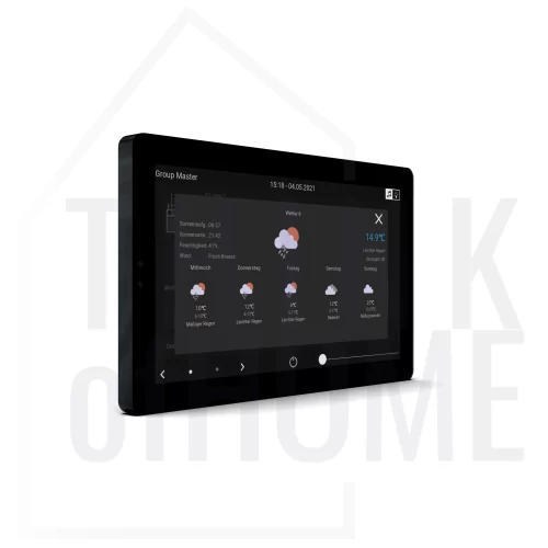 Trivum TouchPad 7 wyświetlający pogodę