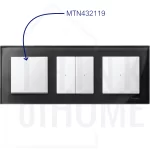 MTN432119 - klawisz biały w ramce potrójnej Merten System M