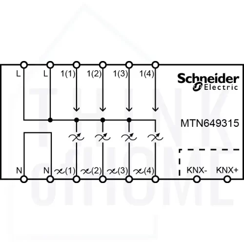 Rysunek CAD do schematów blokowych MTN649315