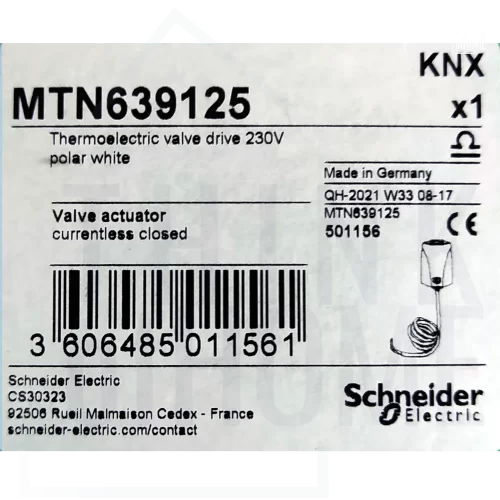 Etykieta głowicy Schneider MTN639125