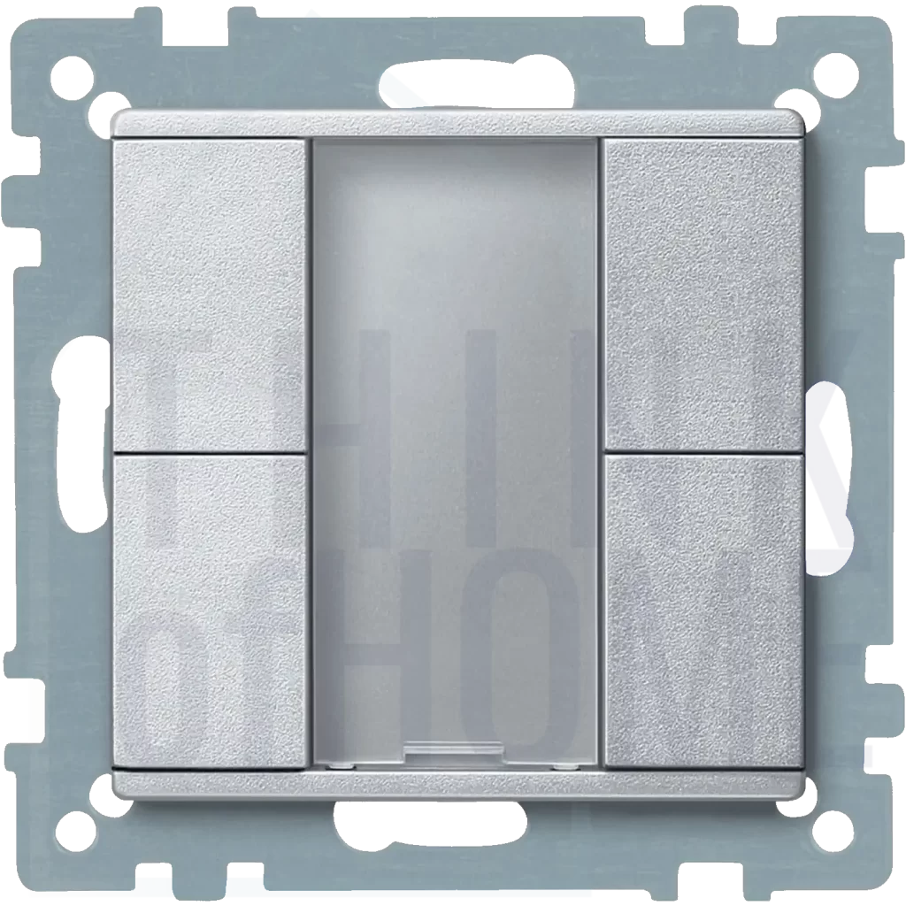 Przycisk KNX Plus M-Plan aluminium MTN627660 2-krotny